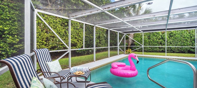 Family + Dog Friendly Singer Island Beach House w/Private Pool + Turfed Yard in West Palm Beach