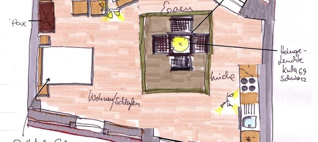 First-floor studio for 2 people in Dresden