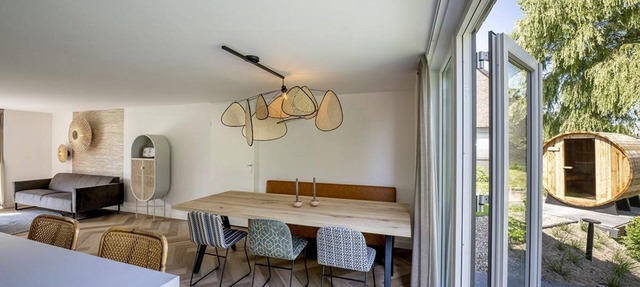 Modern holiday home for 6 Persons, sauna, nearby the sea, outdoor swimming pool, small-scale holiday park in Sint Maarten