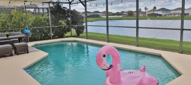 Stunning Lakefront Home with Private Pool & Gameroom in Kissimmee