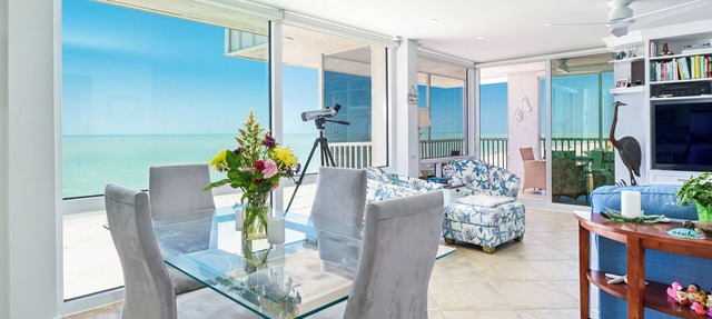 Ultimate Sanibel Beachfront! Island Beach Club, Top Floor, West-Facing, End Unit in Sanibel